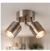 Alba LED opbouwspot – Geborsteld staal · 4 lichts